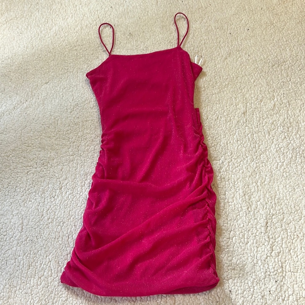pink sparkly party dress